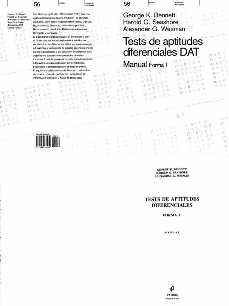 Test DAT (Manual) | PDF
