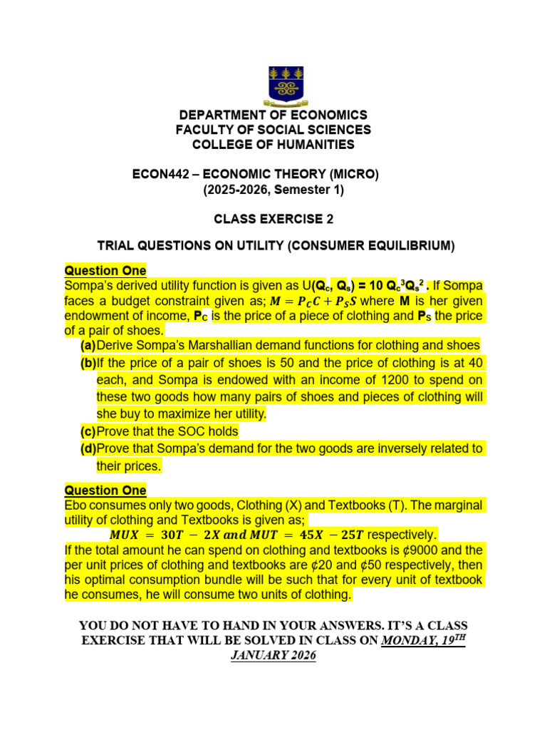 Class Exercise 2 | PDF