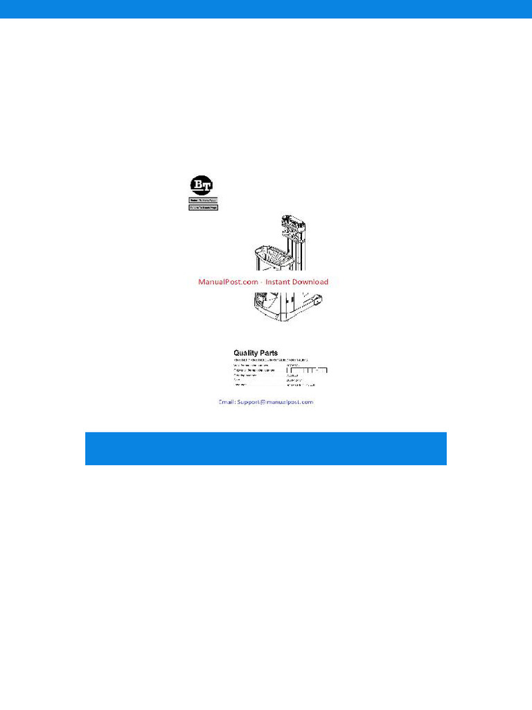 Bt Forklift Rre140 Rre140c Rre140e Rre140ec Parts Catalog 2 | PDF ...