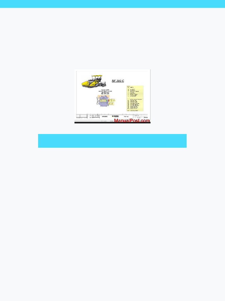 Bomag BF 300 C Drawing No 83783111 Hydraulic Schematic 2016 | PDF ...