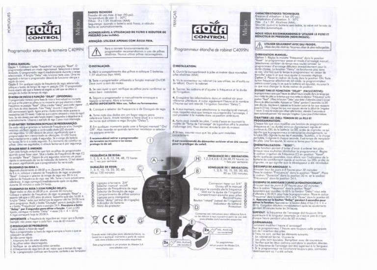 Aqua Control C4099N | PDF