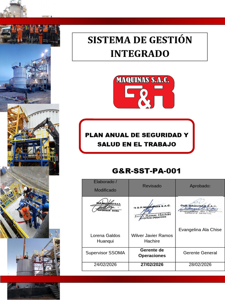 G&R SST Pa 001 | PDF | Seguridad y salud ocupacional | Residuos
