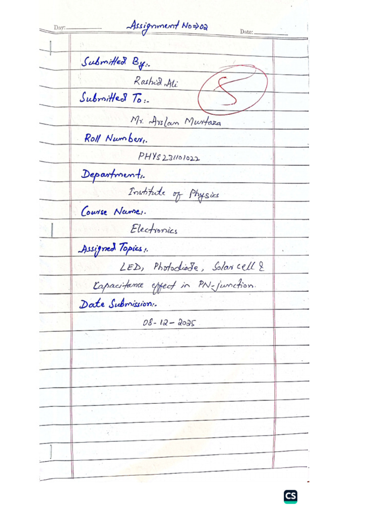Assignment 2 Electronics | PDF