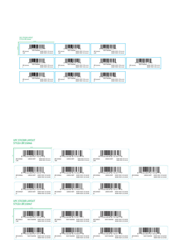 Upc Sticker Layout Revise 28-6-2025 | PDF | Ephemera | Stationery