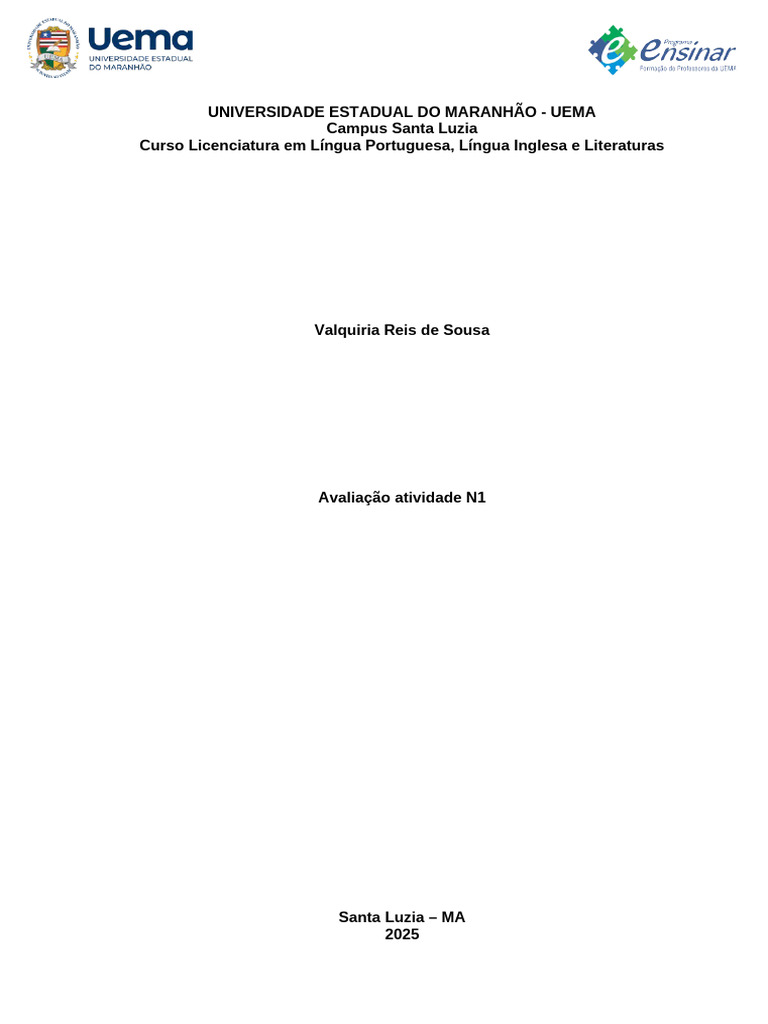 Atividade1 Avaliação Educacional e Escolar | PDF | Pedagogia | Avaliação