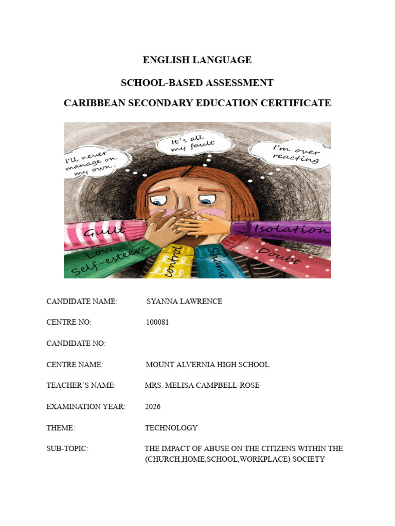 English Language SBA Final | PDF