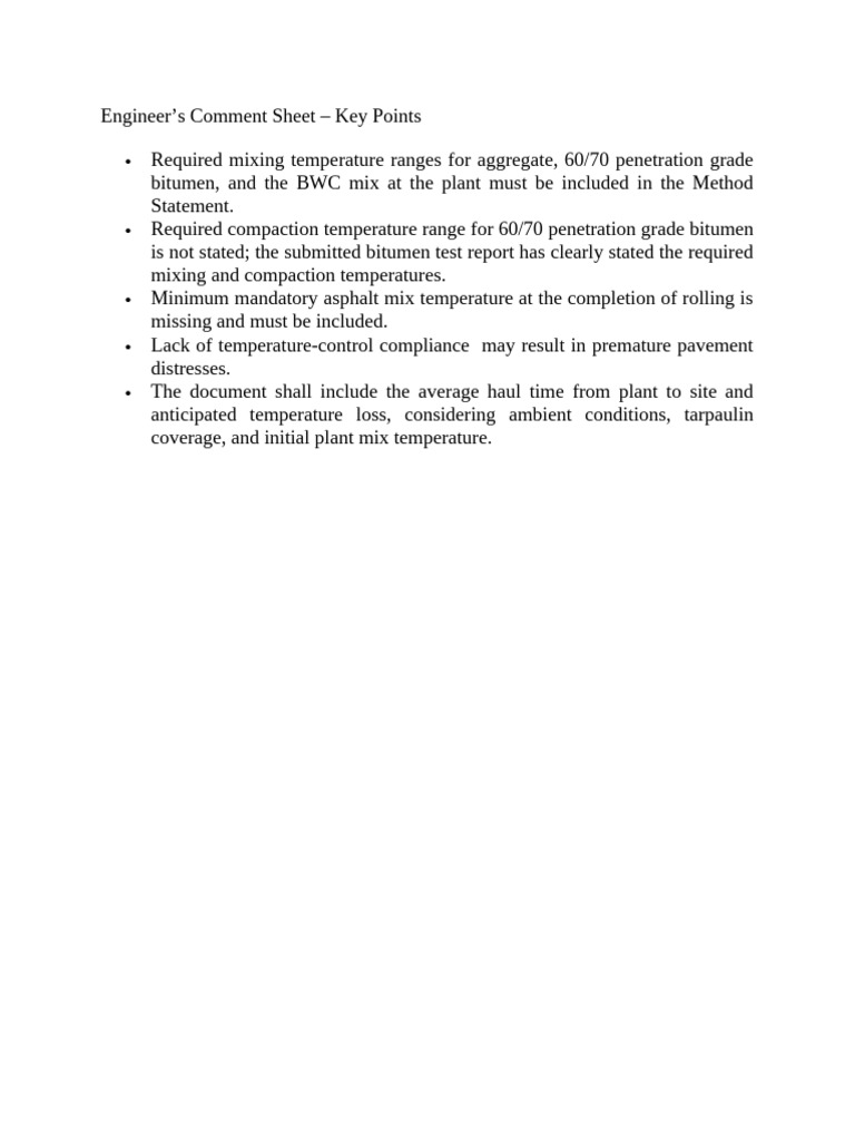 Engineer Comments on MS | PDF