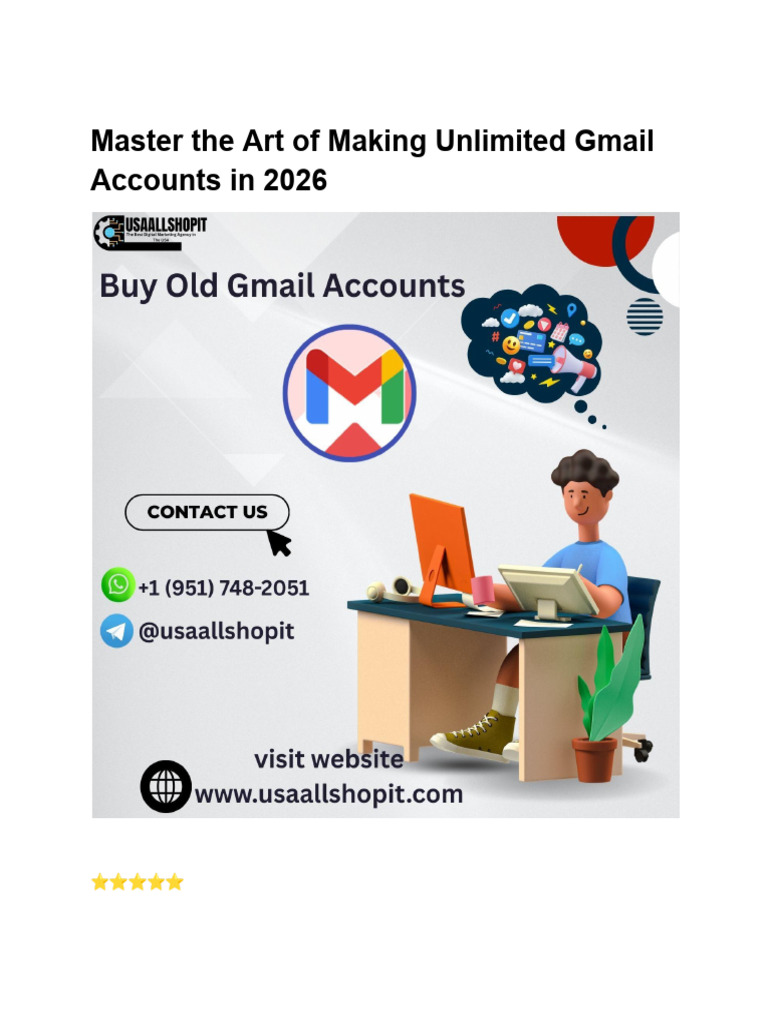 Master The Art of Making Unlimited Gmail Accounts in 2026 | PDF | Gmail ...