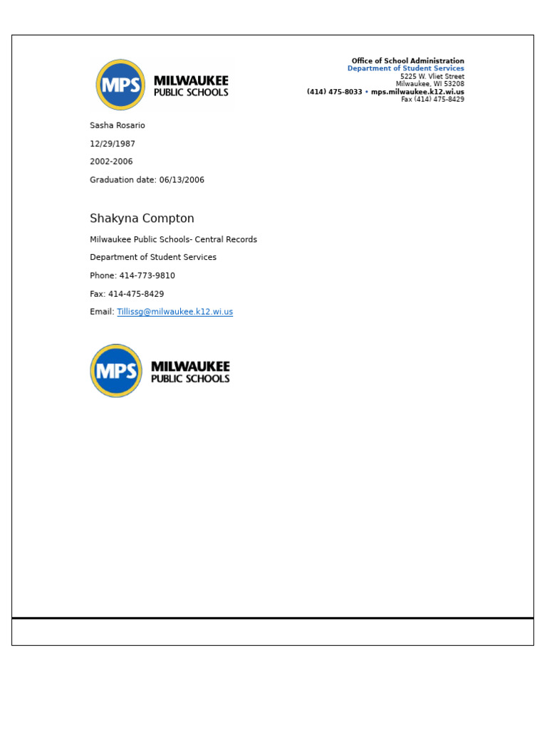 Shakyna Compton: Transcript Not Official Unless Delivered Through ...
