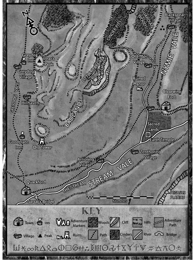 CHA4027 - Colymar Region Map - Player Version | PDF
