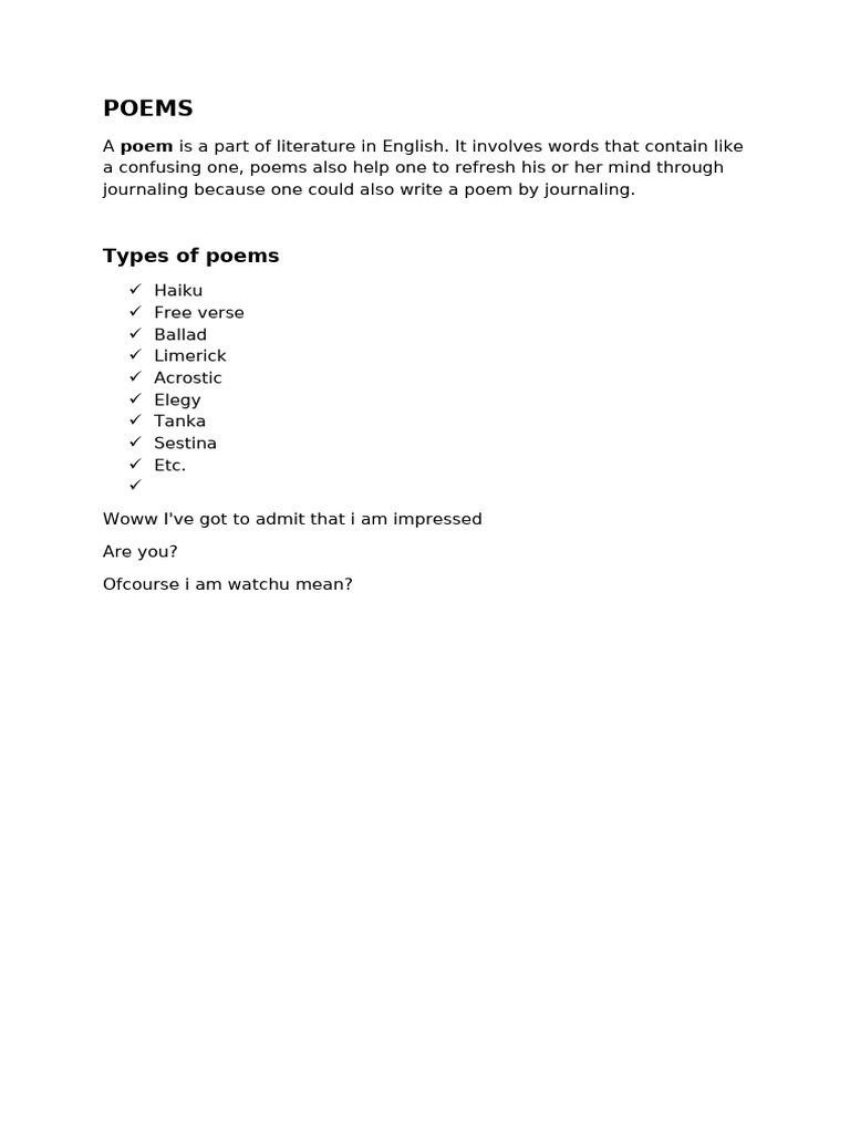 Poetry | PDF