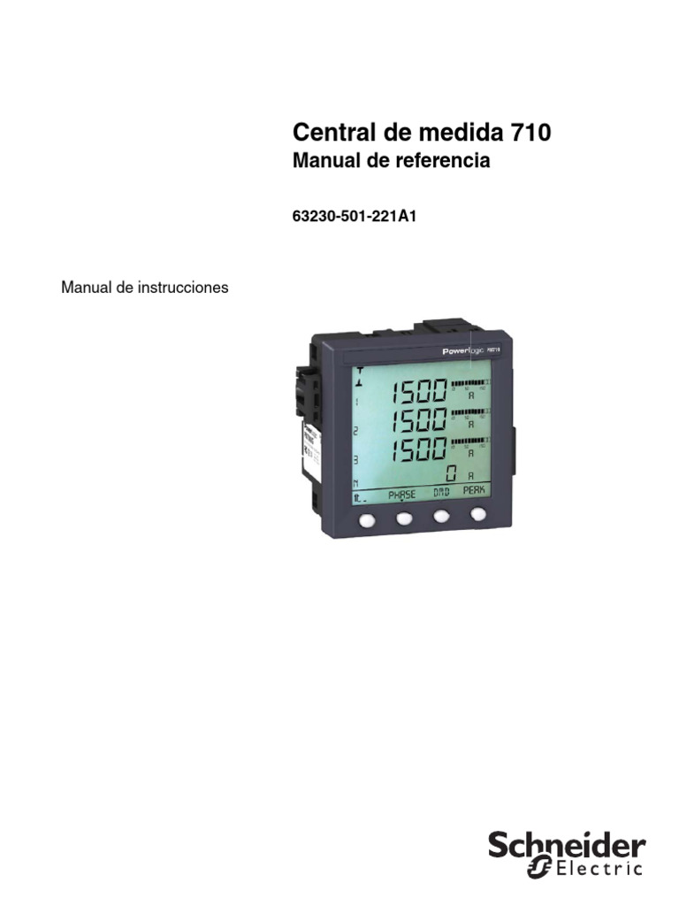 PM710 Powerlogic | PDF | Menú (Computación) | Radio