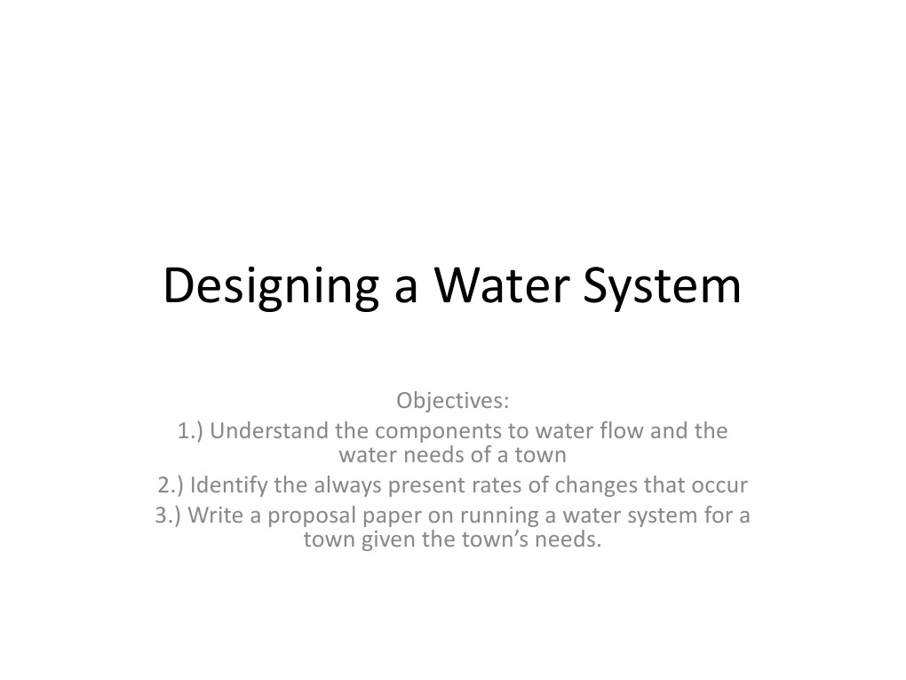 Water System Design and Proposal Guide | PDF | Force | Pressure