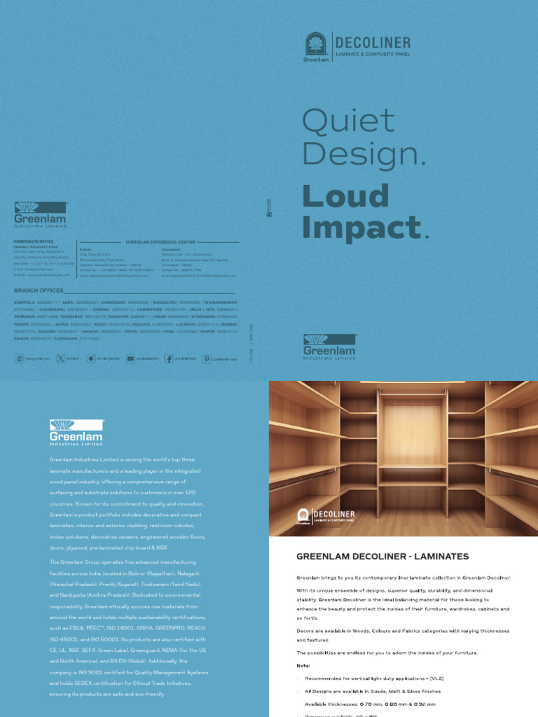Decoliner Shade Card E-Catalogue | PDF