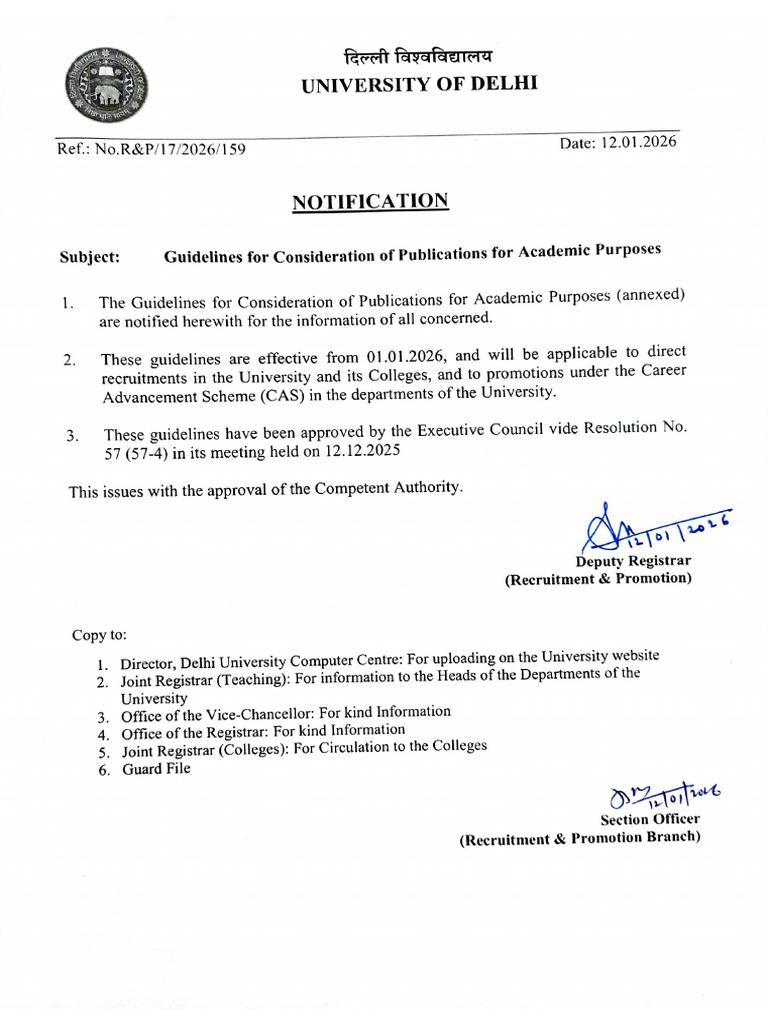 13012026-Cas-Notification - 12.01.2026 | PDF
