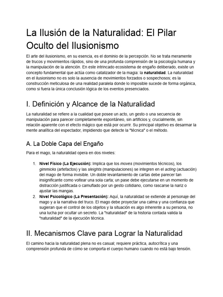 La Ilusión de La Naturalidad - El Pilar Oculto Del Ilusionismo | PDF ...