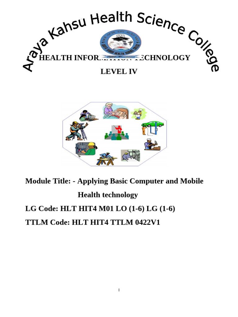 Applying Basic Computer and Mobile TTLM | PDF | Printer (Computing) | Chair