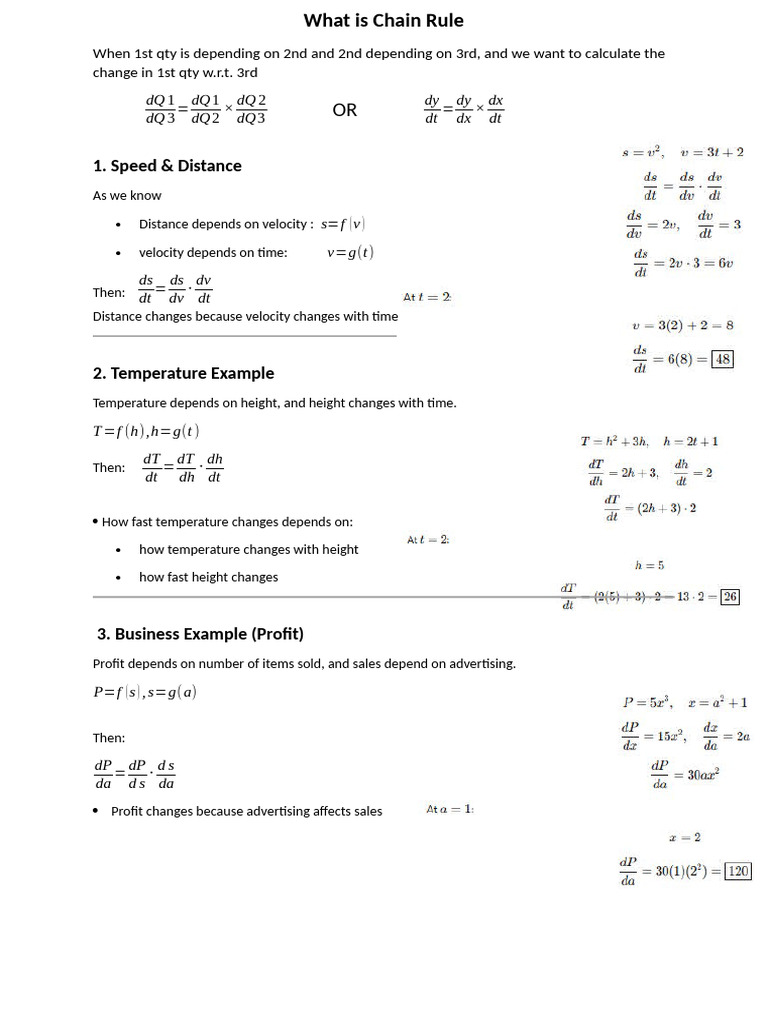 Boot Camp 25-2-26 Chain Rule | PDF