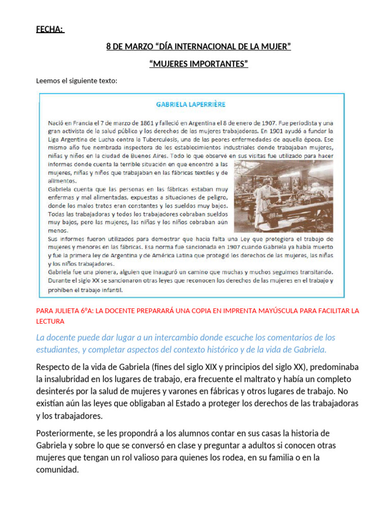 8 Marzo Dia de La Mujer | PDF