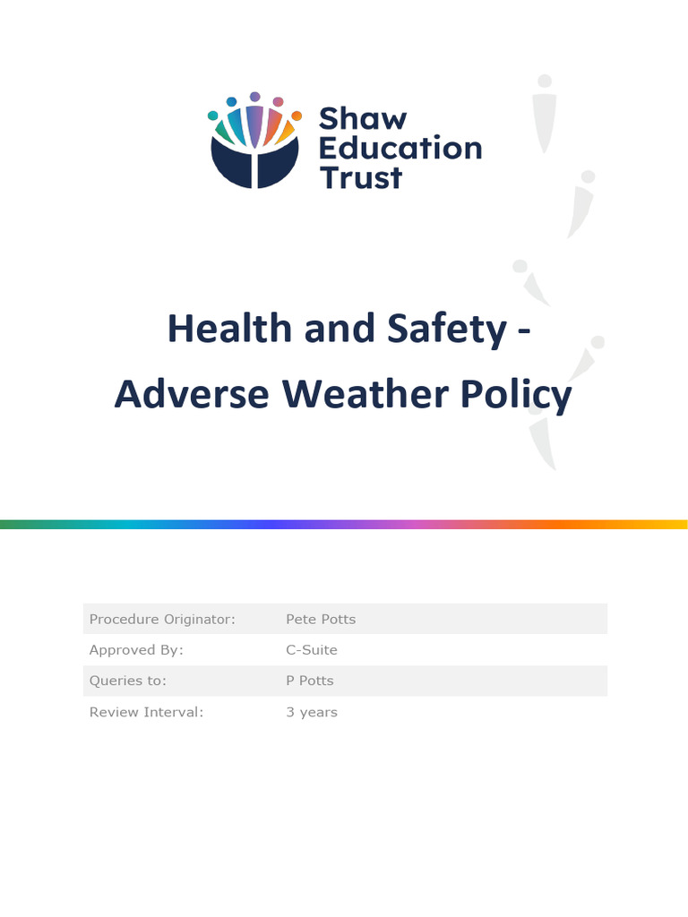 Adverse Weather Policy H-S | PDF | Extreme Weather | Heat Wave