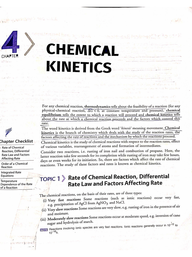 Chemical Kinetics Complete | PDF
