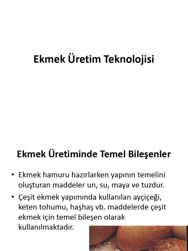8-Ekmek Uretim Teknolojisi | PDF