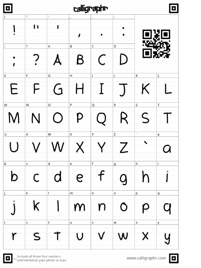 Calligraphr Template 1 | PDF