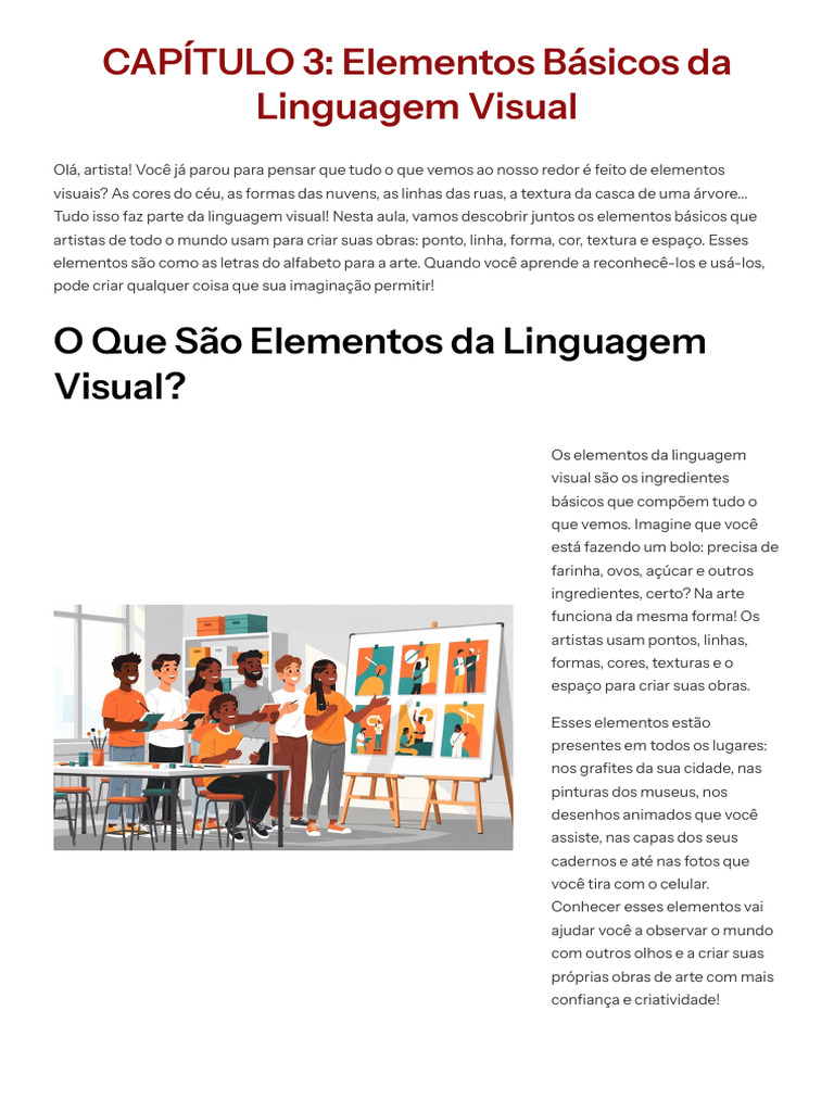 Elementos Basicos Da Linguagem Visual | PDF | Desenho | Cor