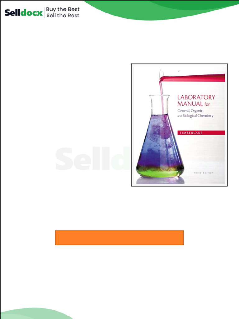 Solution Manual for Laboratory Manual for General Organic and ...