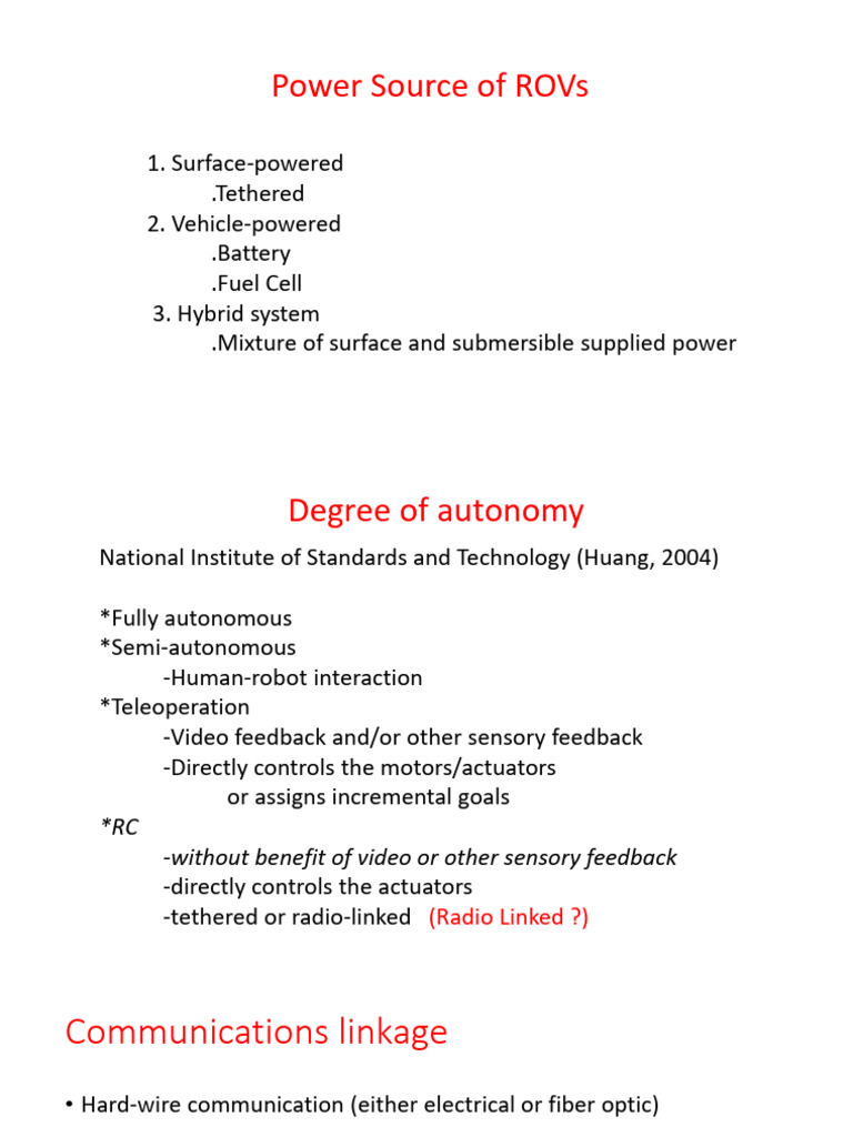 Power Source of Rovs | PDF
