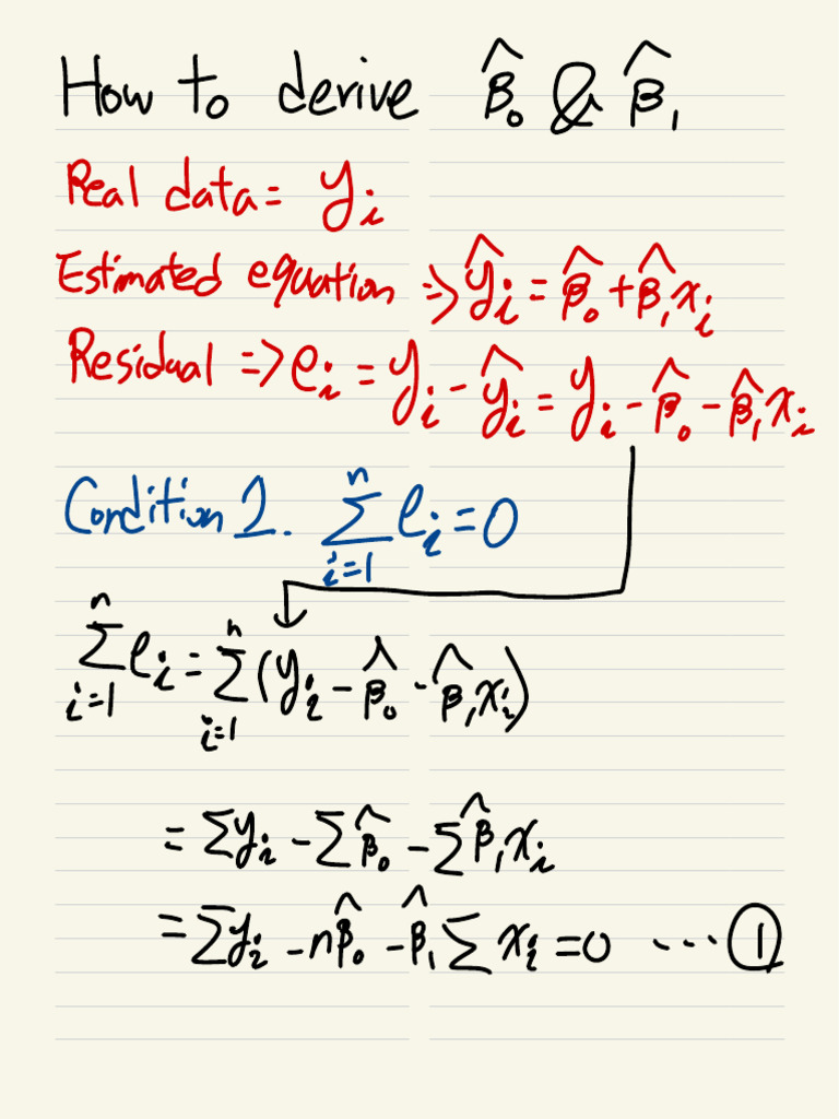 Deriving Beta Hat | PDF