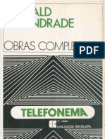 ANDRADE, Oswald - Obras Completas Vol 10 - O Telefonema