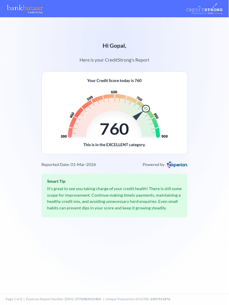Credit Report 486557099 en | PDF | Credit | Finance & Money Management