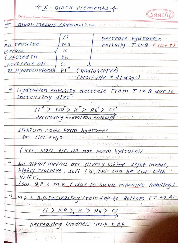 S Block Handwritten | PDF