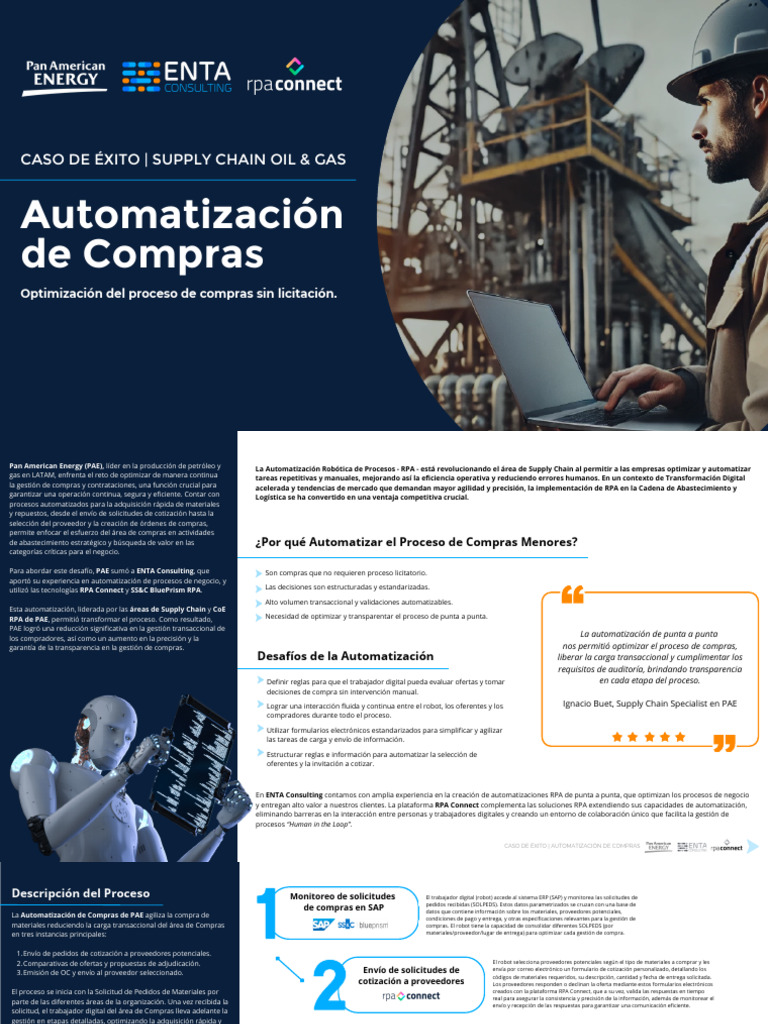 Caso-de-Exito-ENTA-PAE-Automatizacion-de-Compras | PDF | Cadena de ...
