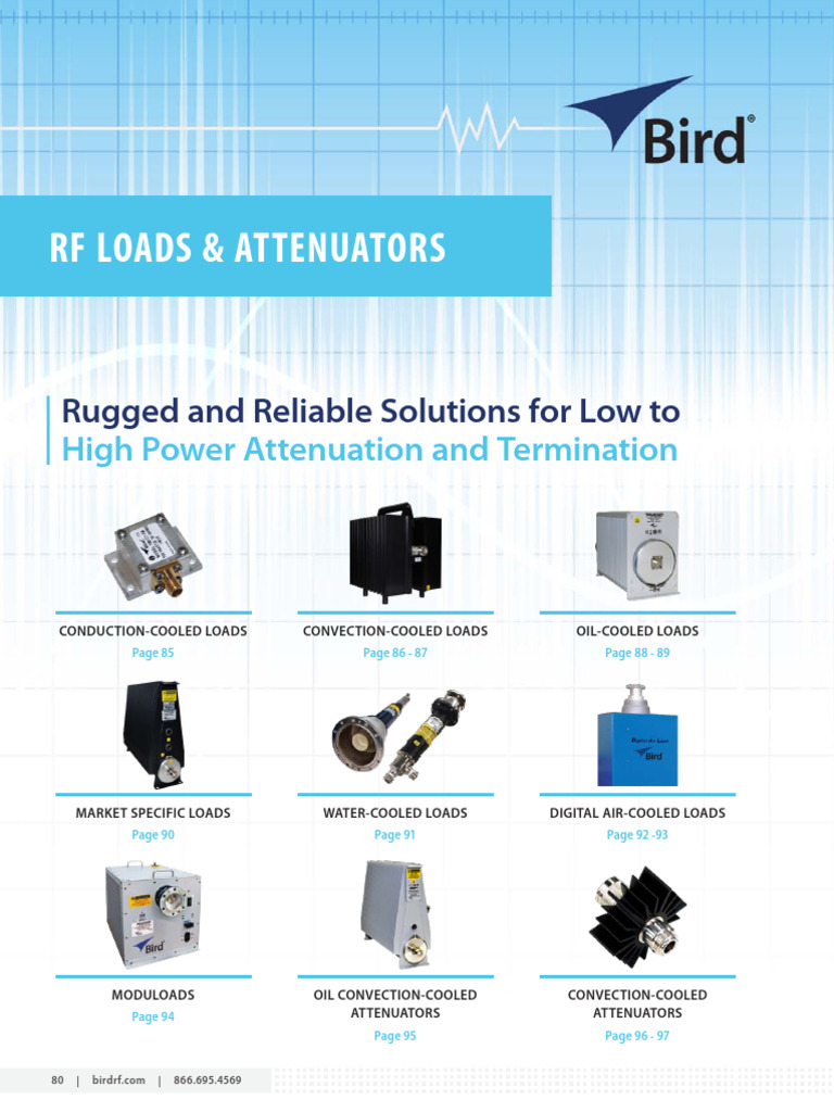 Bird RF Load Brochure | PDF | Heat Transfer | Heat