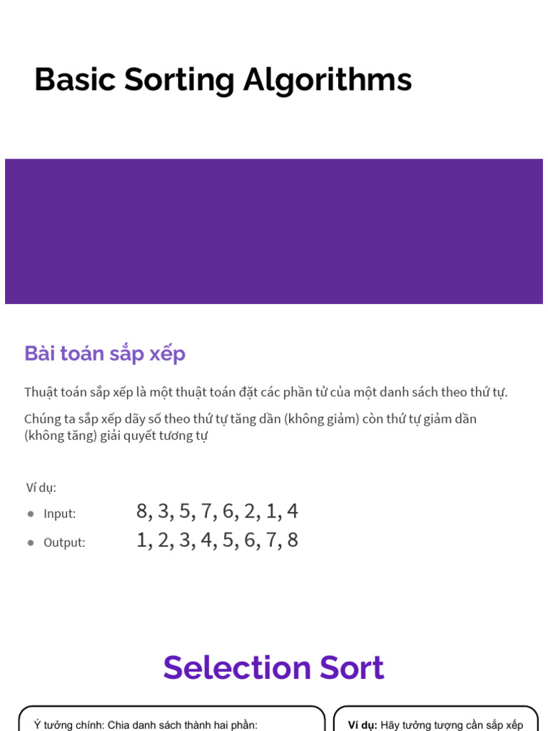 Slide 6 - Basic Sort | PDF