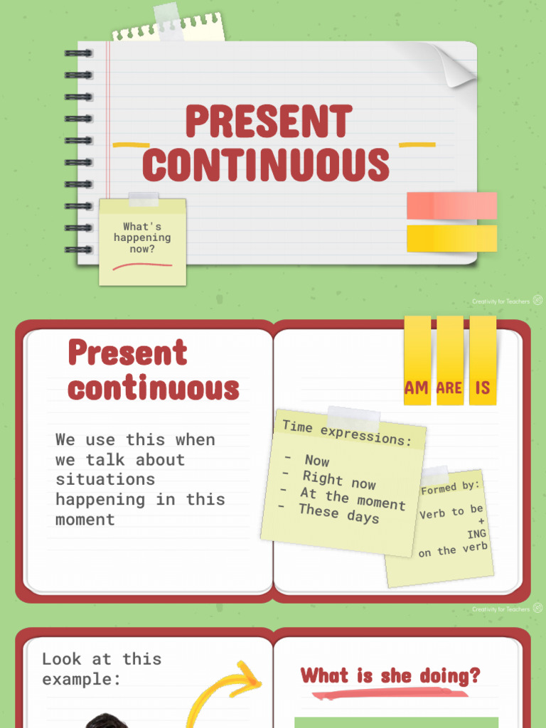 Present Continuous - AV1 300 | PDF
