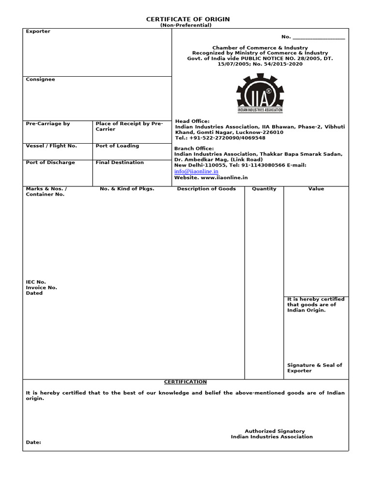 Format Coo1 | PDF | Business Documents