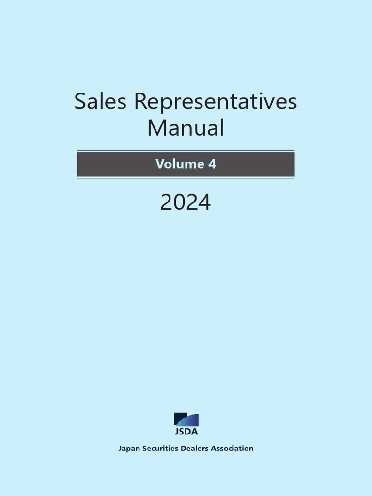 Sales Representatives Manual Volume4 EnglishEdition | PDF | Futures ...