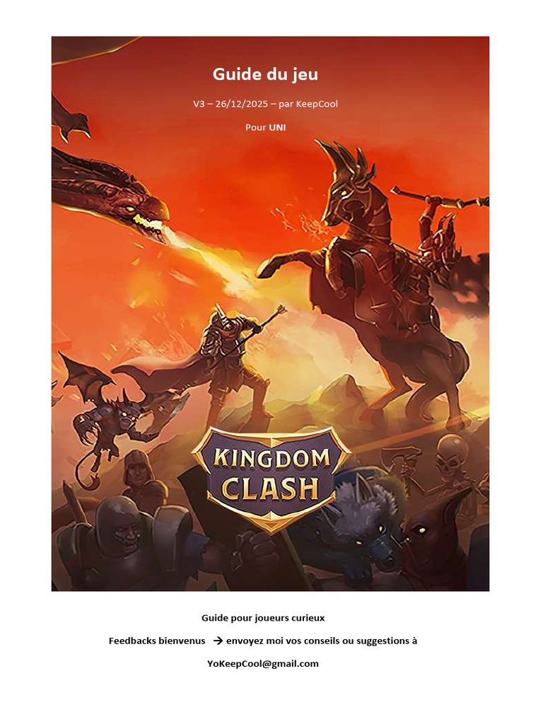 Kingdom Clash Guide v3 | PDF