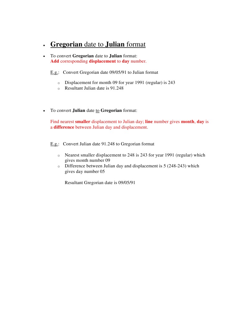 Convert Gregorian to Julian Dates Guide | PDF