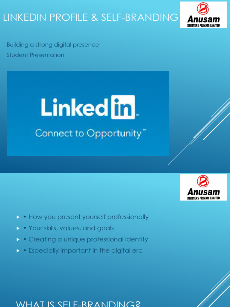 LinkedIn Profile and Self Branding PDF | PDF