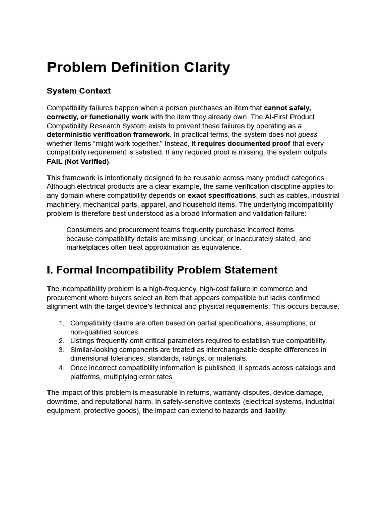 Problem Definition Clarity | PDF | Engineering Tolerance ...