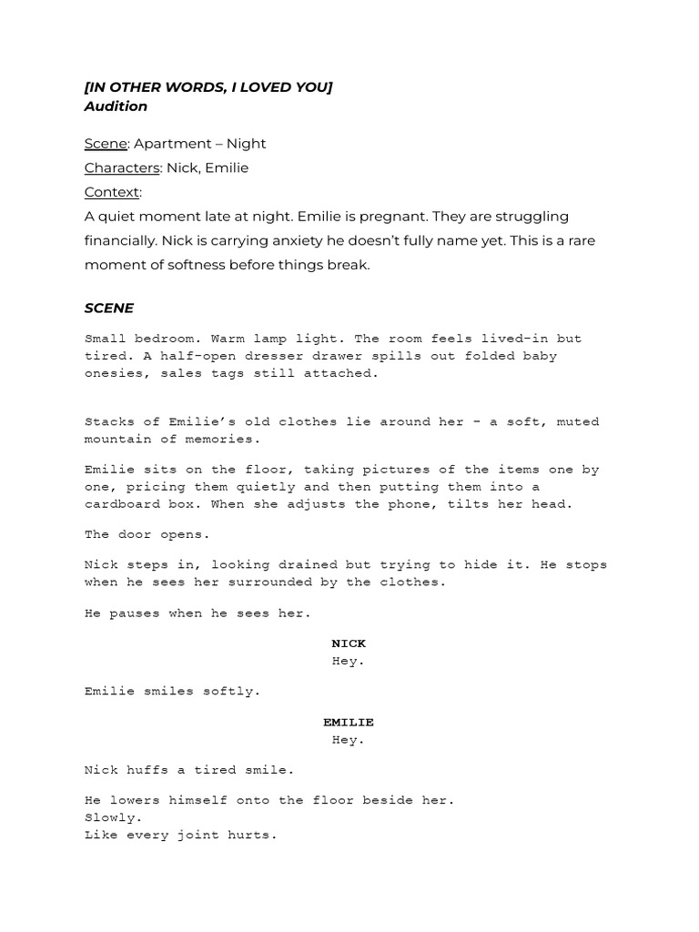 Audition Script | PDF