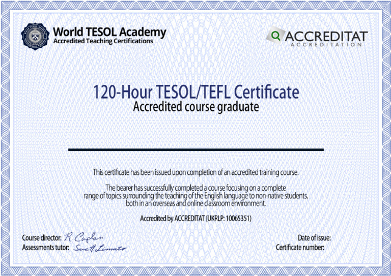 TESOL Certificate | PDF