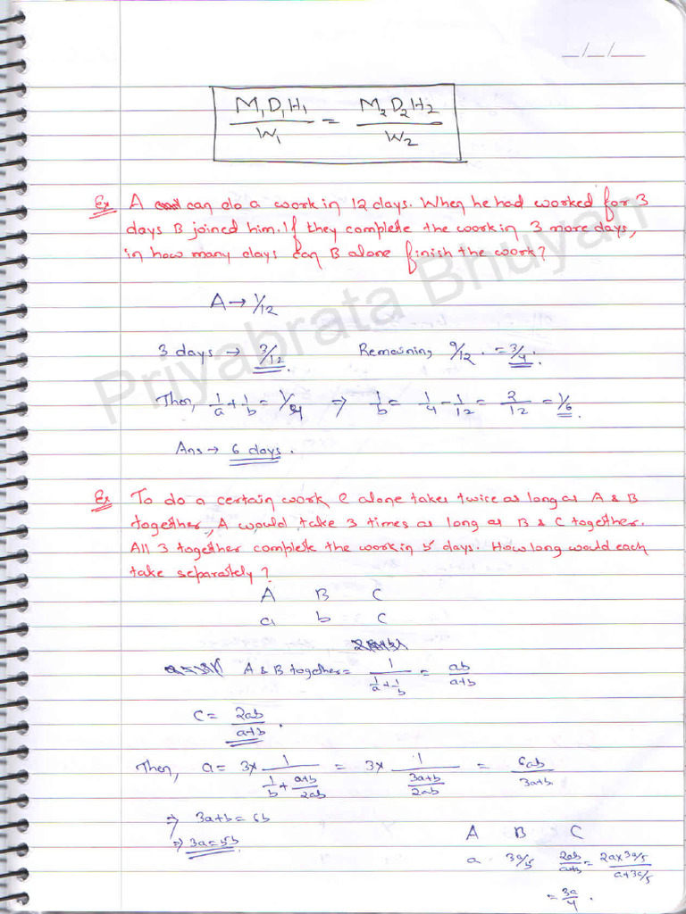 Bschool Buddies Time and Work Notes 1722780616 | PDF