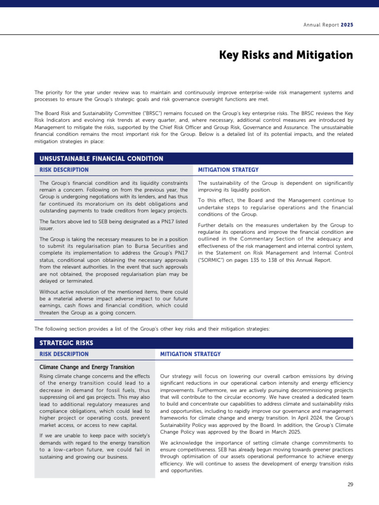 SEB - Annual Report 2025 - Bursa (Part 2) | PDF | Climate Change ...
