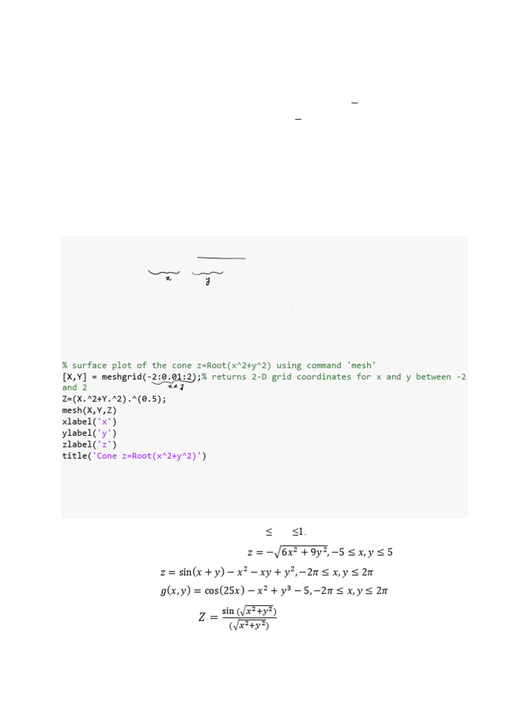 06 23MAT131 MIS2 LabPracticeSheet-6(Surfaces PositiveDefiniteMAtrices ...