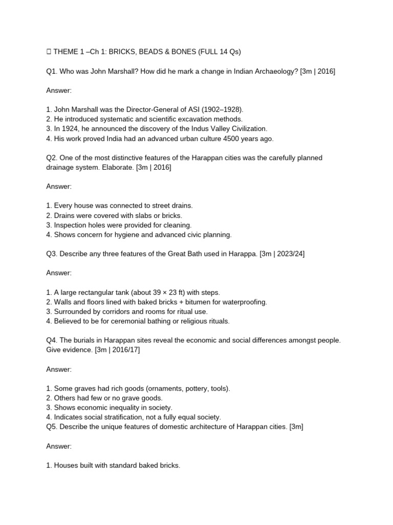 Class 12 History All Chapters (PYQs) | PDF | Moksha | Bhakti